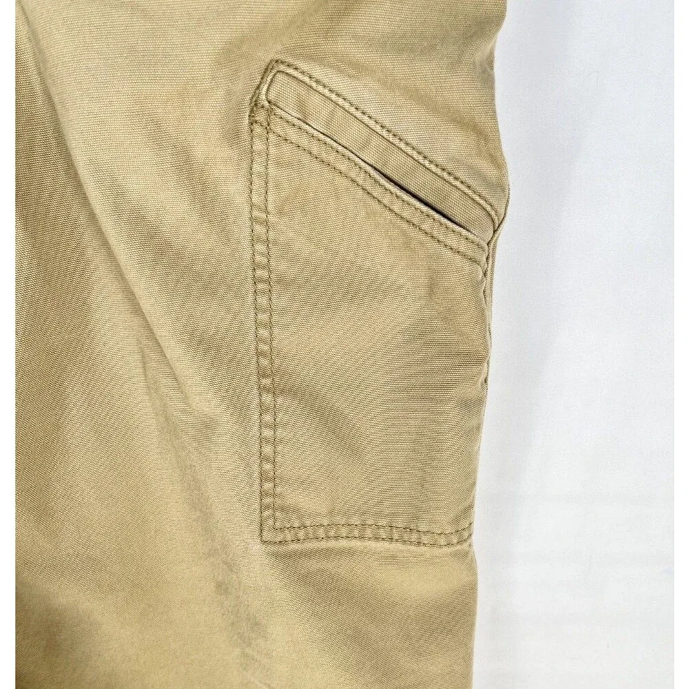 Carhartt Men’s Pants 50x32 Rugged Flex Relaxed Fit Pockets Khaki 13
